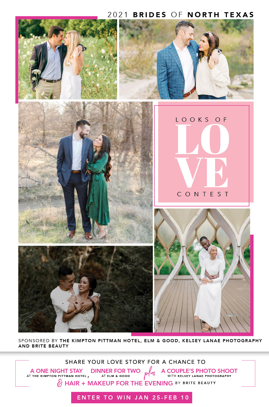brides of north texas 2021 looks of love contest
