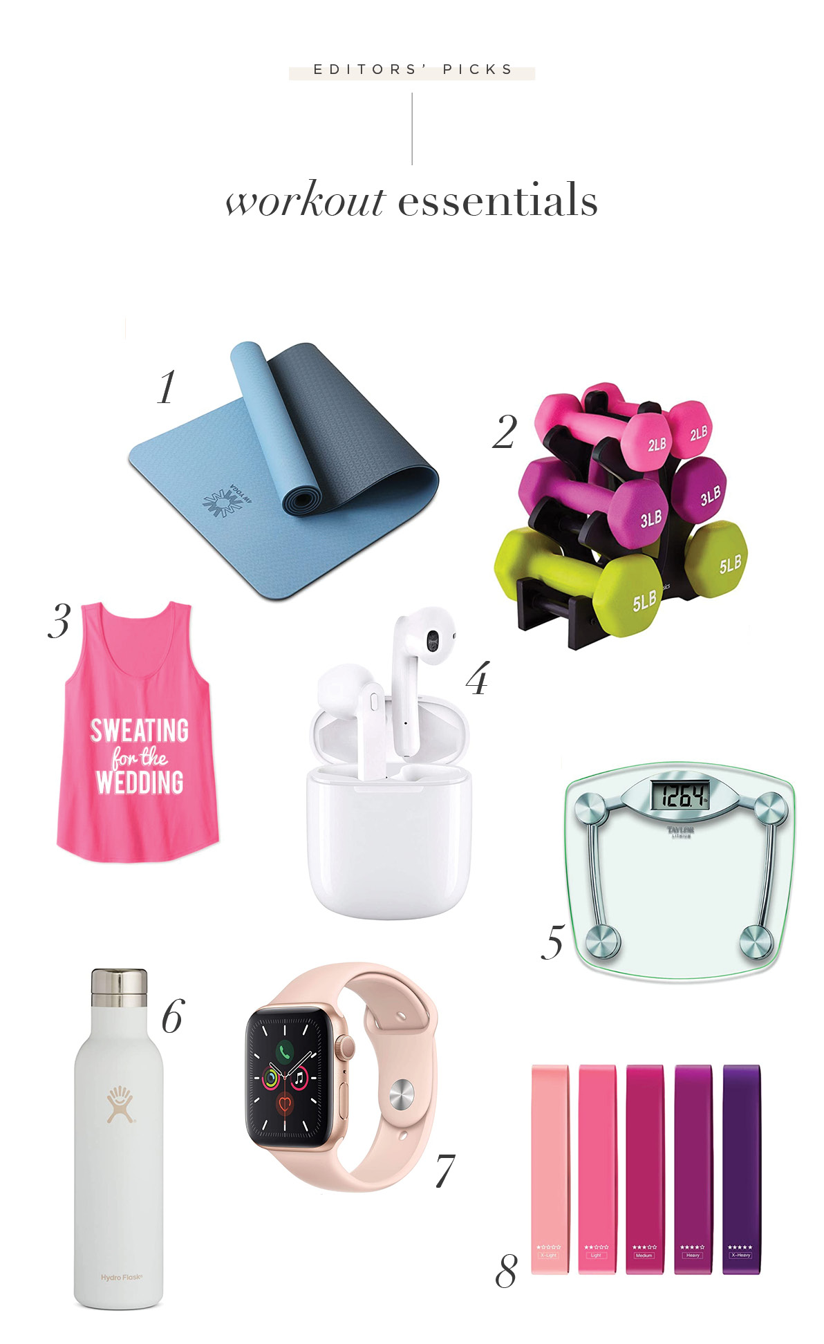 pre-wedding workout essentials