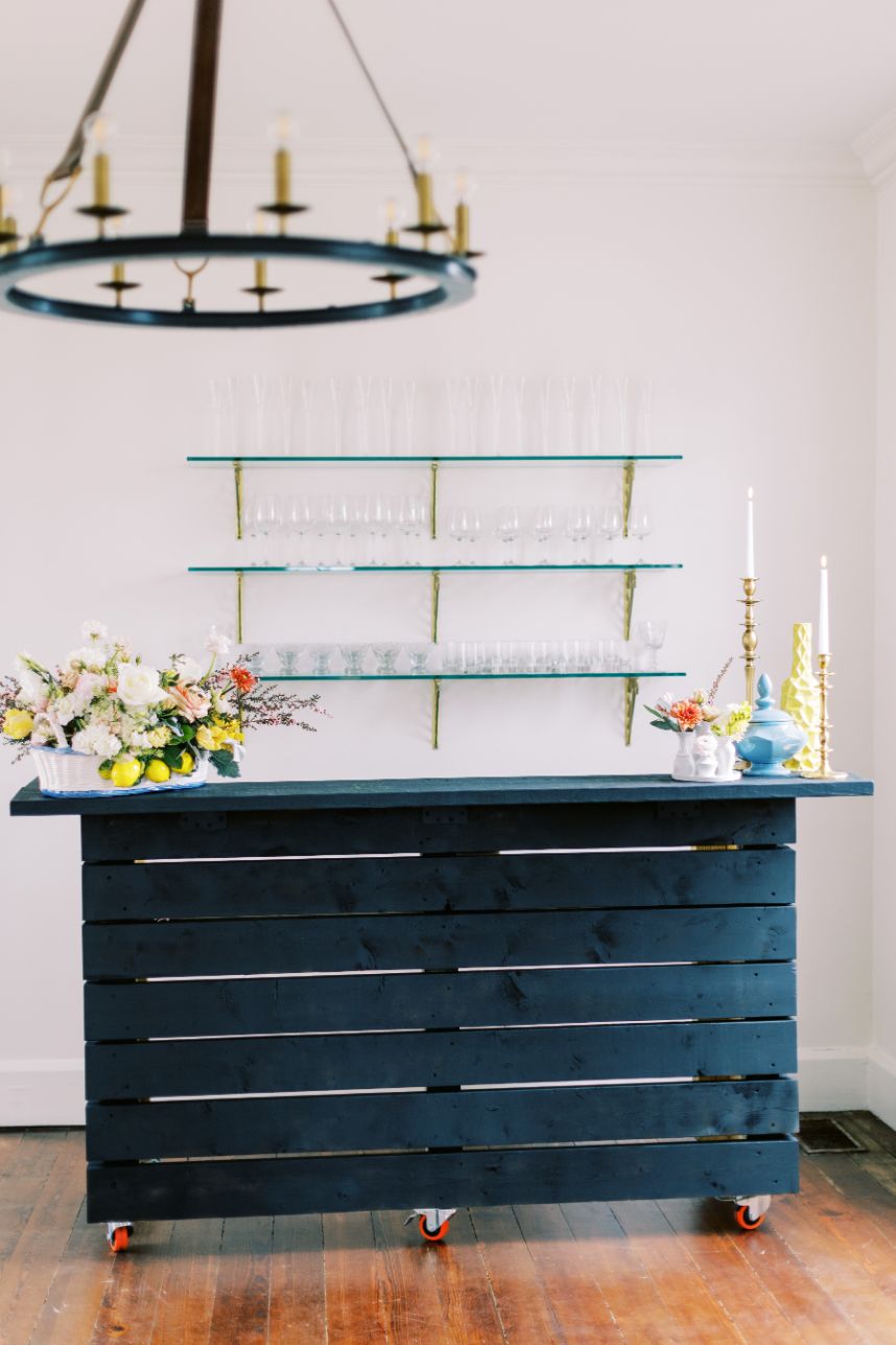 navy blue bar