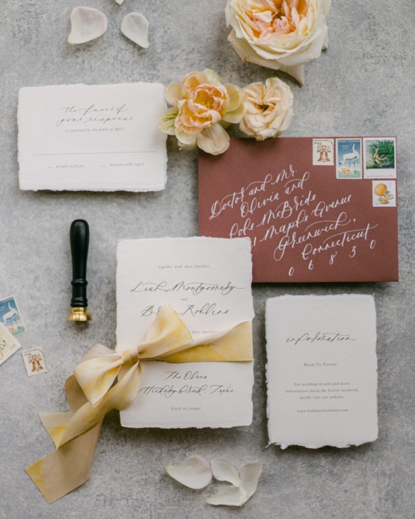 hand-addressed envelopes