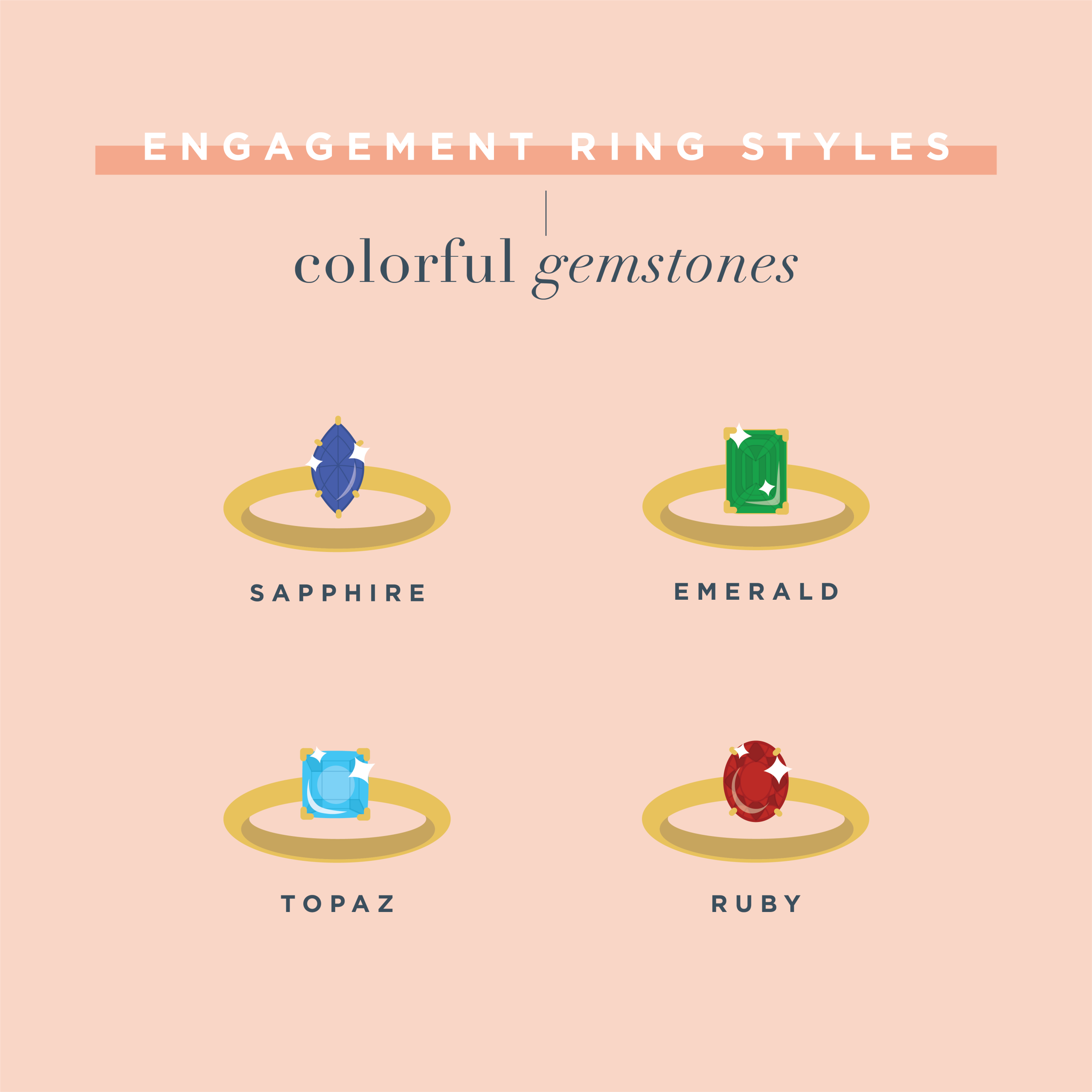 colorful engagement ring stones