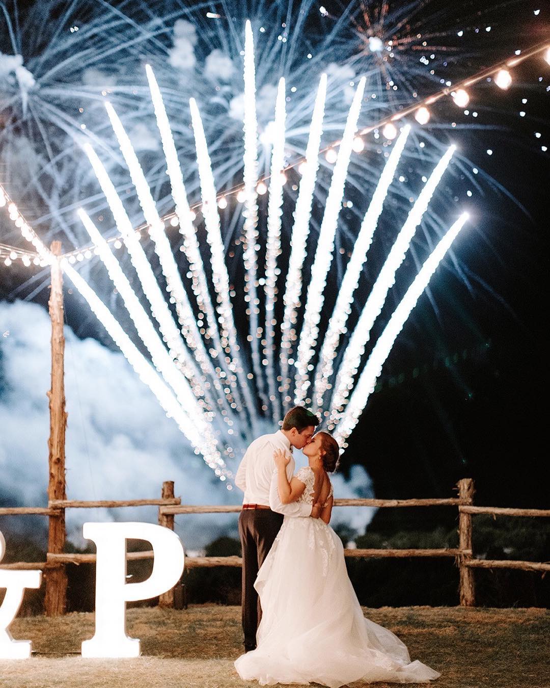 wedding fireworks