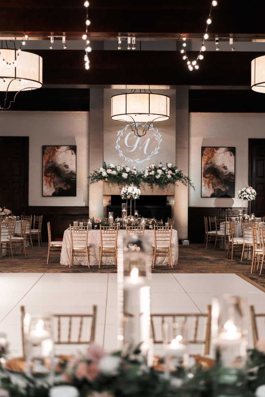 well-lit wedding