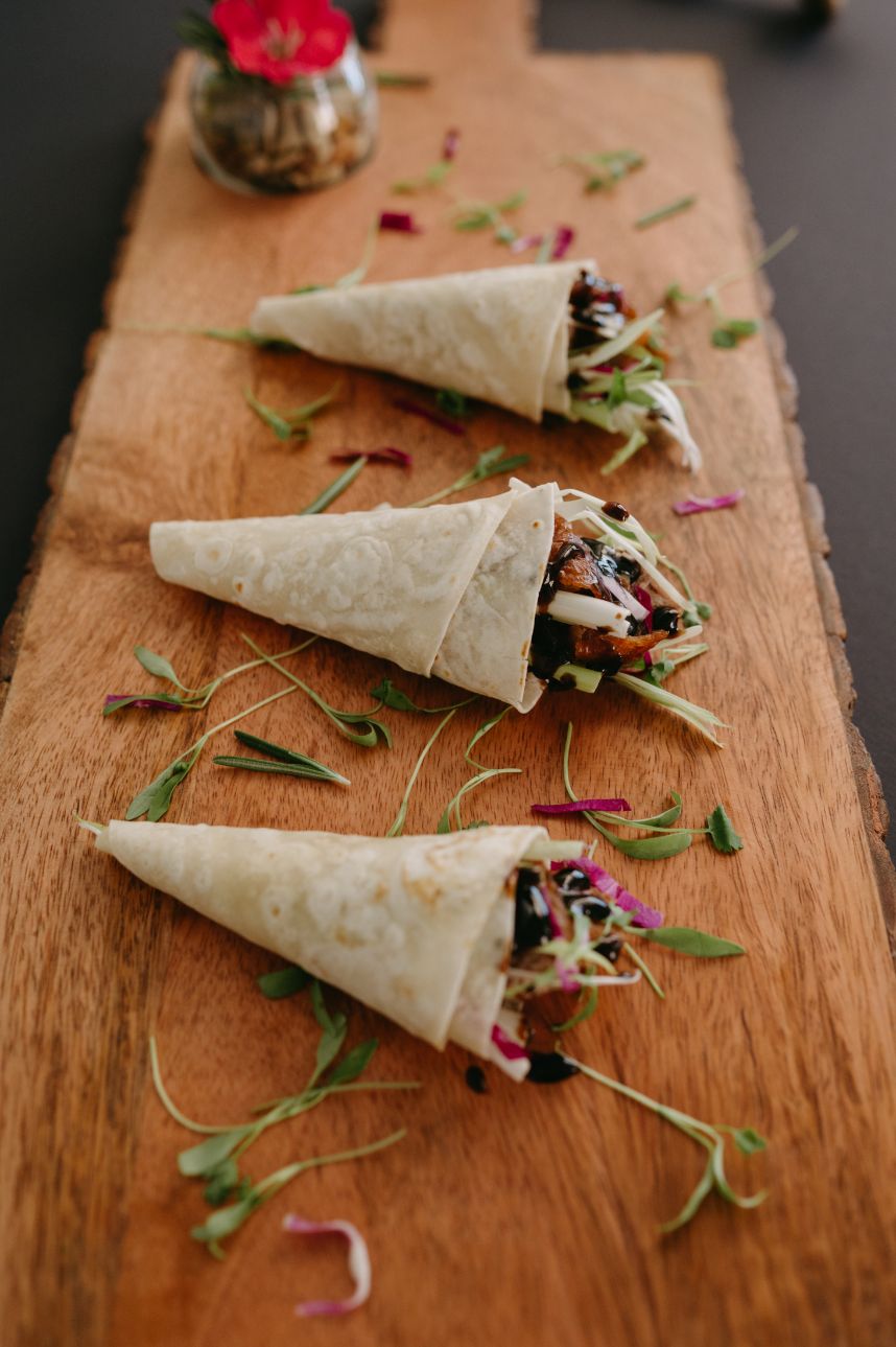 Duck Moo Shu Pancakes