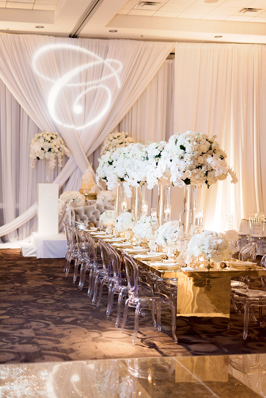 glam winter wedding