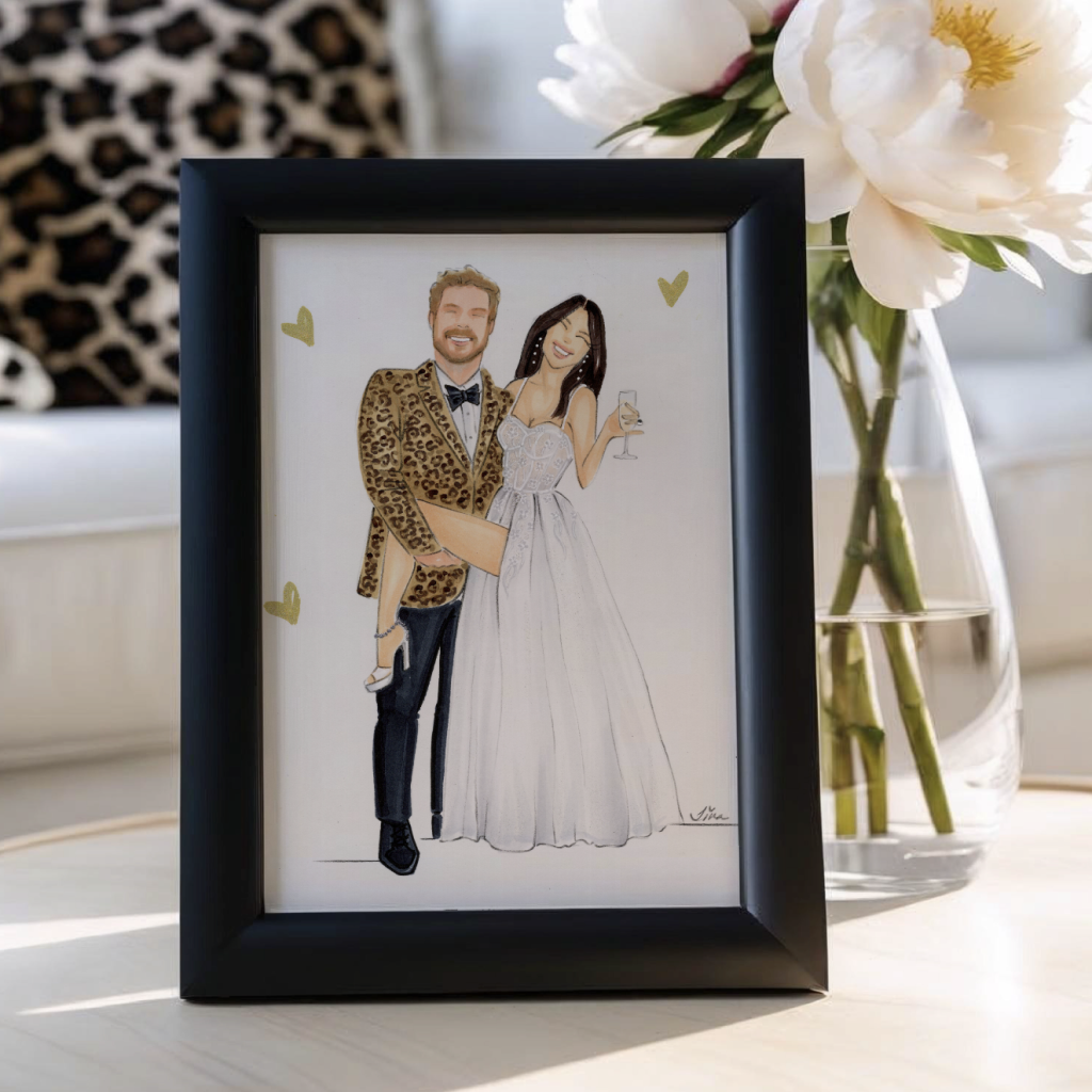 live wedding portraits