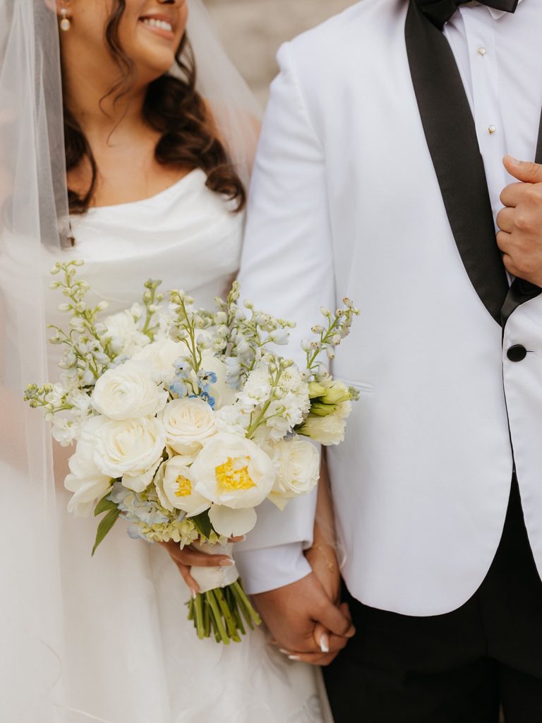 Light, airy bridal bouquet