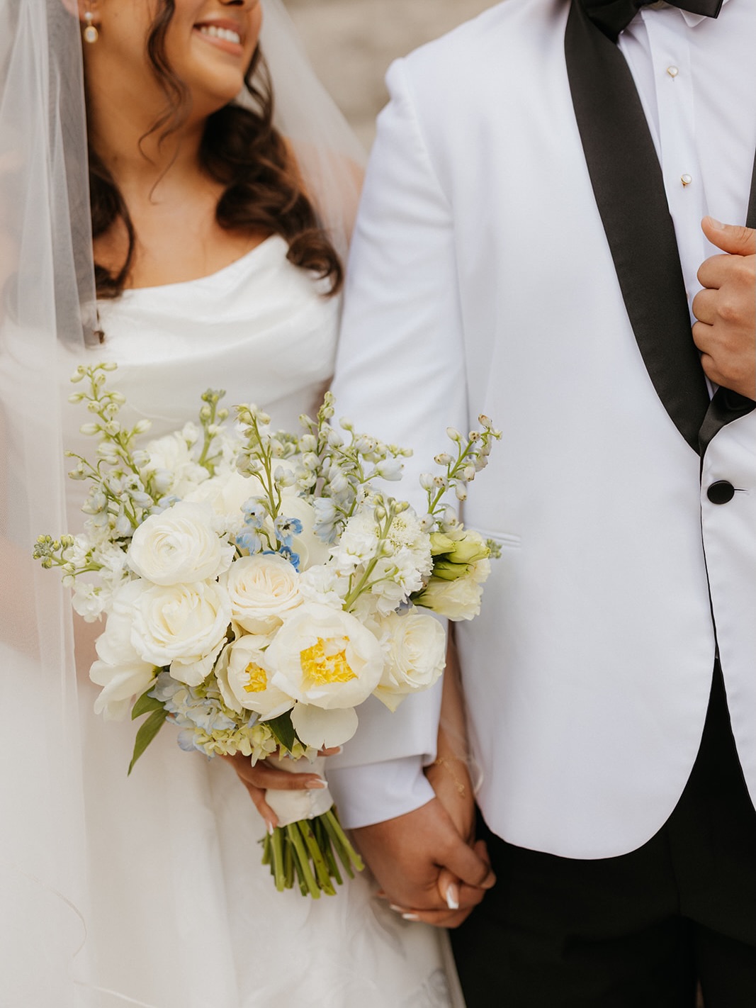 Light, airy bridal bouquet