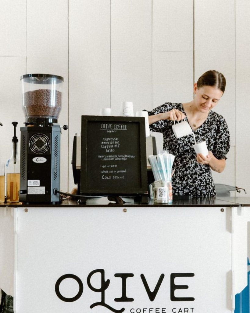 Olive Coffee Cart | Wed Society North Texas