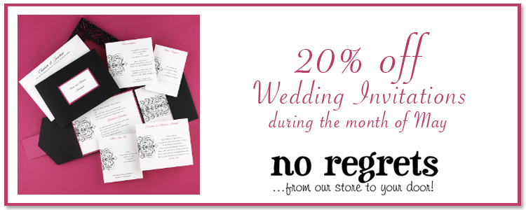 Oklahoma wedding invitations - No Regrets in Oklahoma City