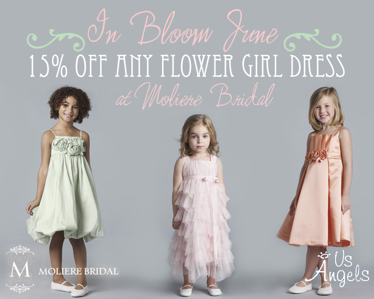 US Angels flower girl dresses Moliere Bridal Salon
