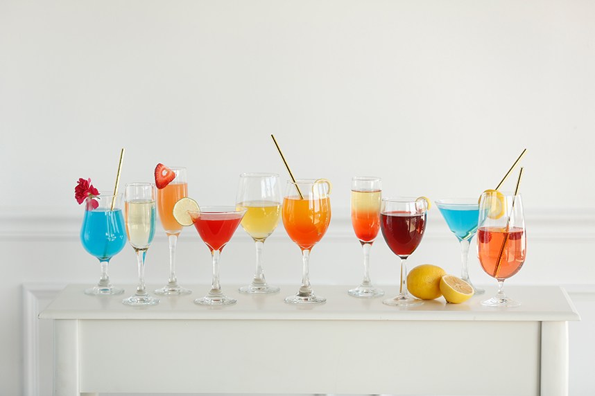 Bar Code Delicious Signature Drinks and Locally Produced Wine Oklahoma Wedding Photographer Andrea Murphy Photography