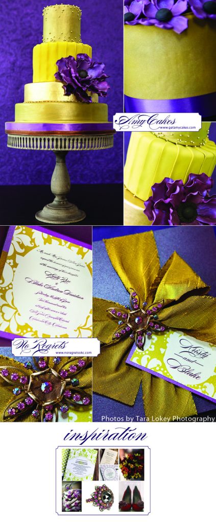 Amy Cakes in Norman, Oklahoma, and No Regrets wedding invitations in Oklahoma City, Oklahoma 