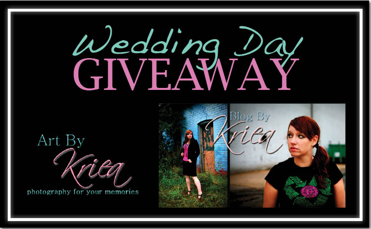 One lucky Oklahoma couple will win the Wedding Day Giveaway from Art By Kriea