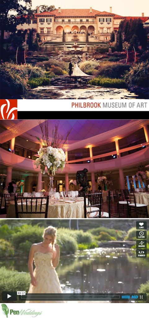 Oklahoma wedding and reception venue Philbrook Museum of Art in Tulsa