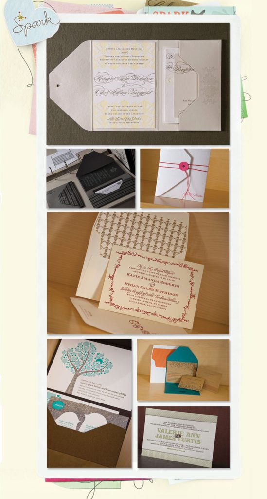 Spark Wedding Invitations, Chirps and Cheers, Paper Girl