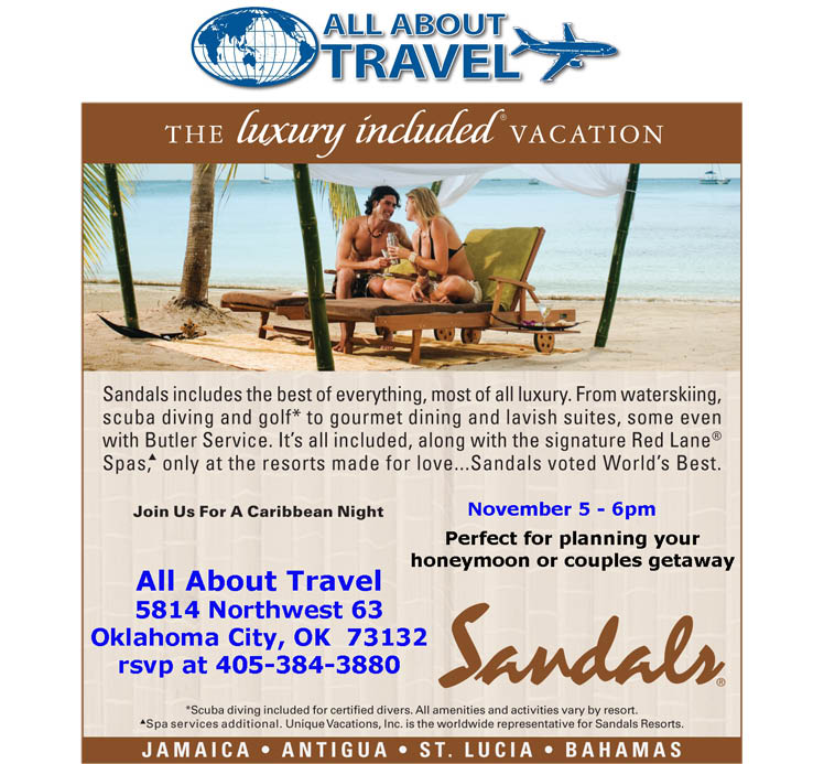 All About Travel in Oklahoma City is available to book honeymoons