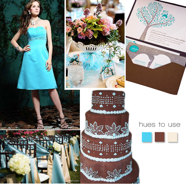 Turquoise and Brown Wedding Inspiration, the brides of oklahoma