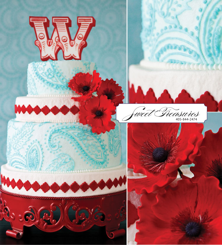 Oklahoma wedding cake artist - Sweet Treasures in Edmond, Oklahoma