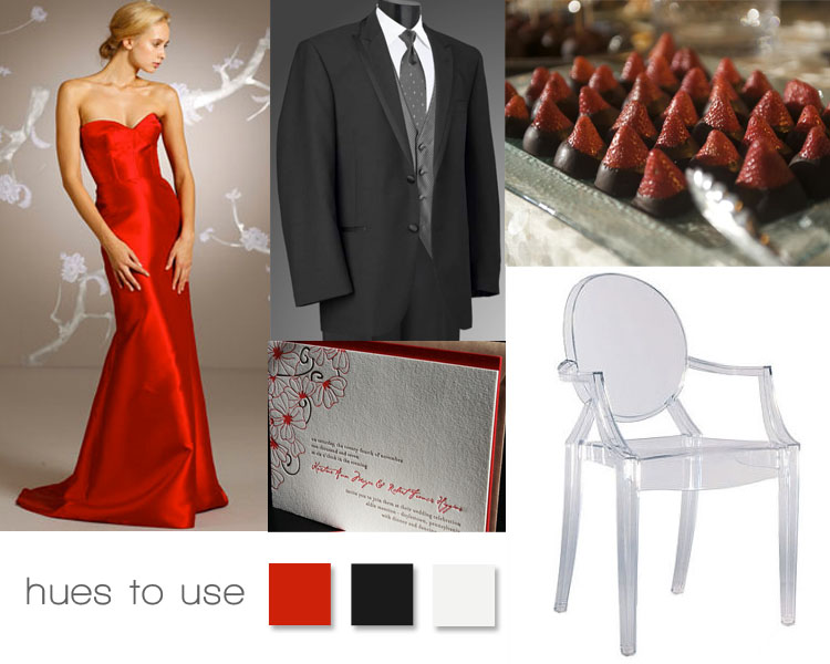 Red and Black Wedding Inspiration