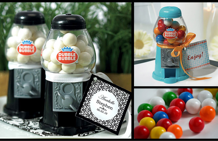 Oklahoma wedding favor ideas - Gumball machines