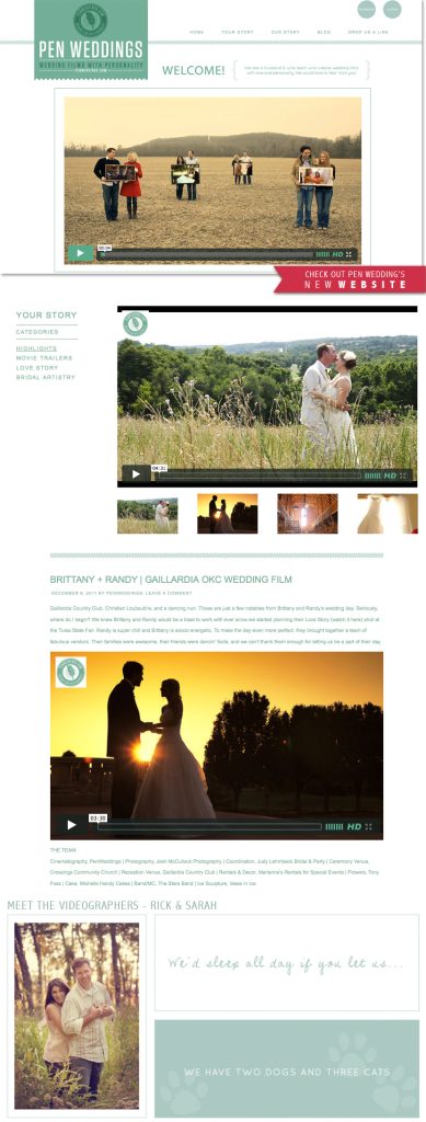 Oklahoma wedding videography Pen Weddings