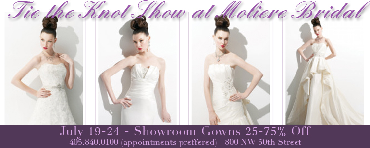 Find Oklahoma wedding and bridal attire in the Oklahoma City and Tulsa areas.