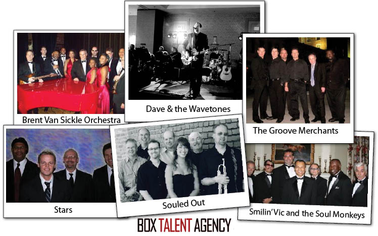 Box Talent Agency provides Oklahoma wedding bands and entertainment