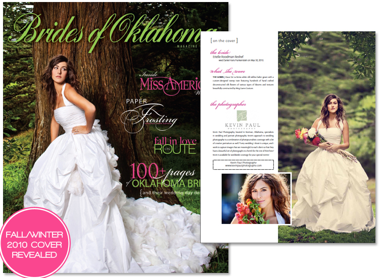 Brides of Oklahoma magazine Fall/Winter 2010 bride revealed