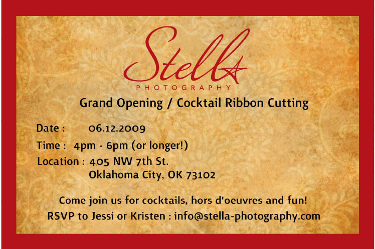 Stella Photography grand opening in Oklahoma City Midtown Friday, June 12, 2009