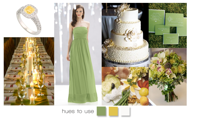 Yellow and Green Wedding Inspiration, Brides of Oklahoma Hues to Use
