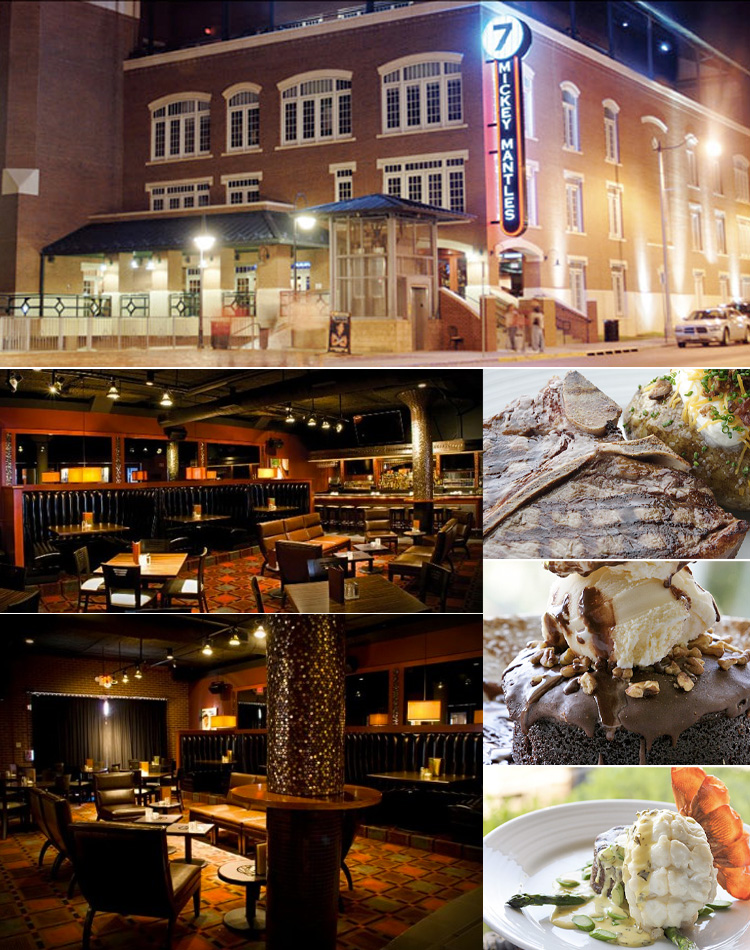 Oklahoma City wedding reception or rehearsal dinner venue Mickey Mantle's Steakhouse in Bricktown
