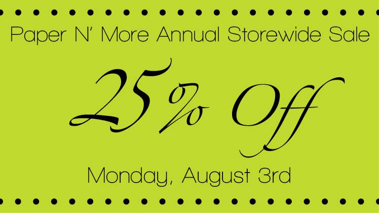 Paper N' More storewide sale in Oklahoma City