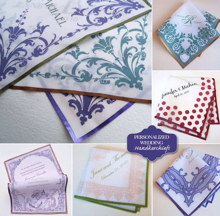 Personalized Wedding Handkerchiefs, Finds Great Wedding Favor Idea, Oklahoma Wedding Blog
