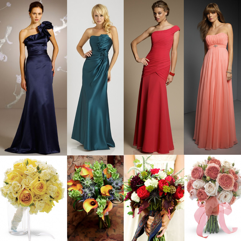 Oklahoma bridesmaid dresses and Oklahoma wedding flowers