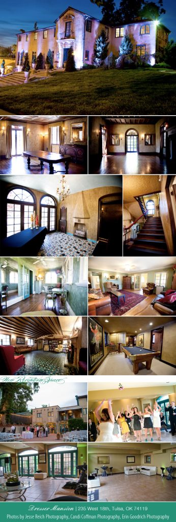 Tulsa wedding and reception venue Dresser Mansion in Oklahoma
