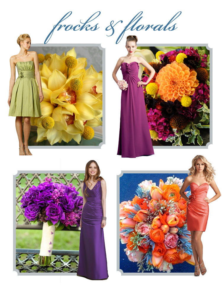Oklahoma bridesmaid dresses and wedding flowers