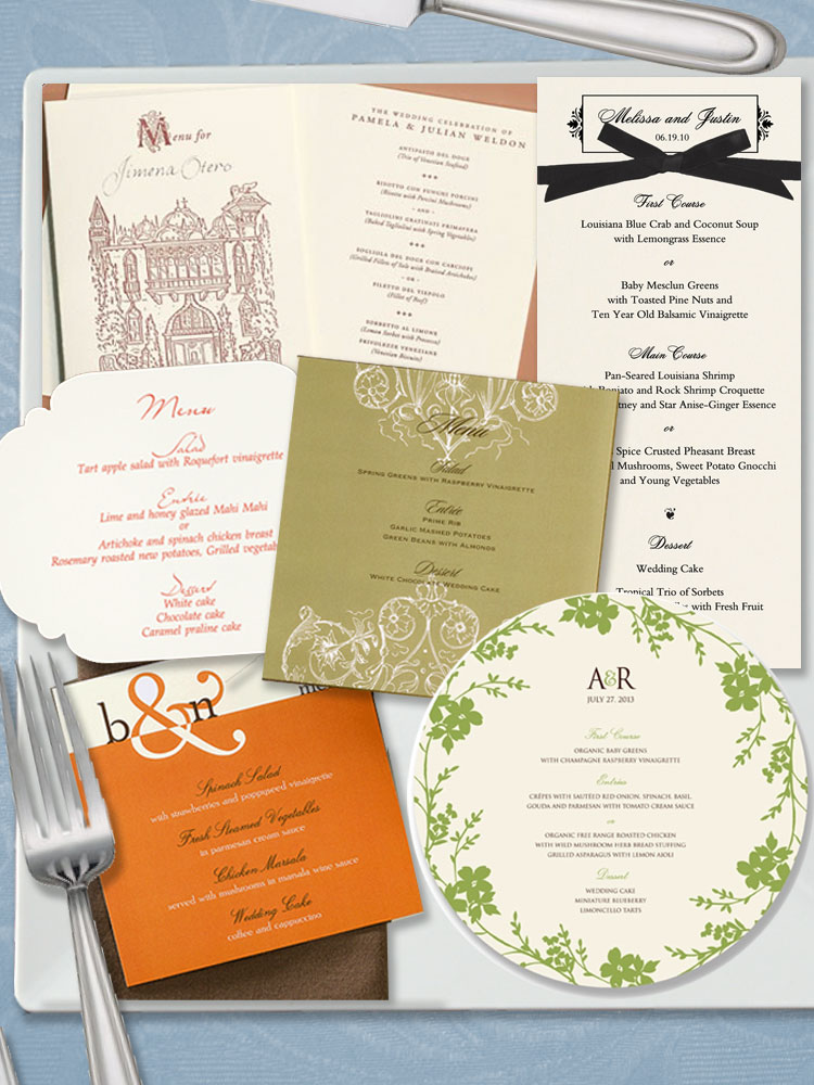 Oklahoma wedding invitations, programs, menus,