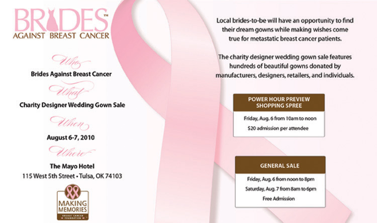 Brides Against Breast Cancer charity gown sale in Tulsa, Oklahoma