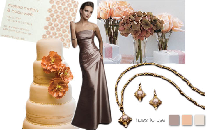 Peach & Champagne wedding inspiration