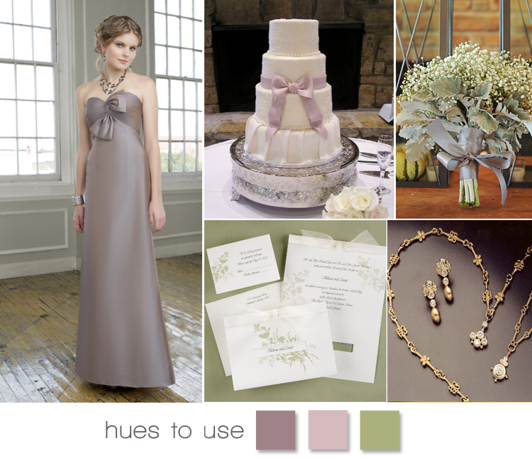 Brides of Oklahoma hues to use - Mauve, lilac and moss green