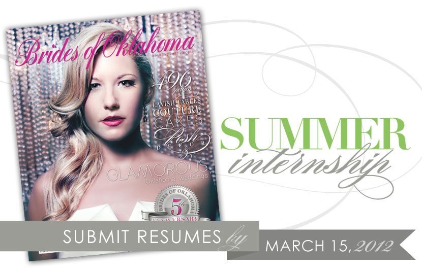 Brides of Oklahoma summer 2012 internship