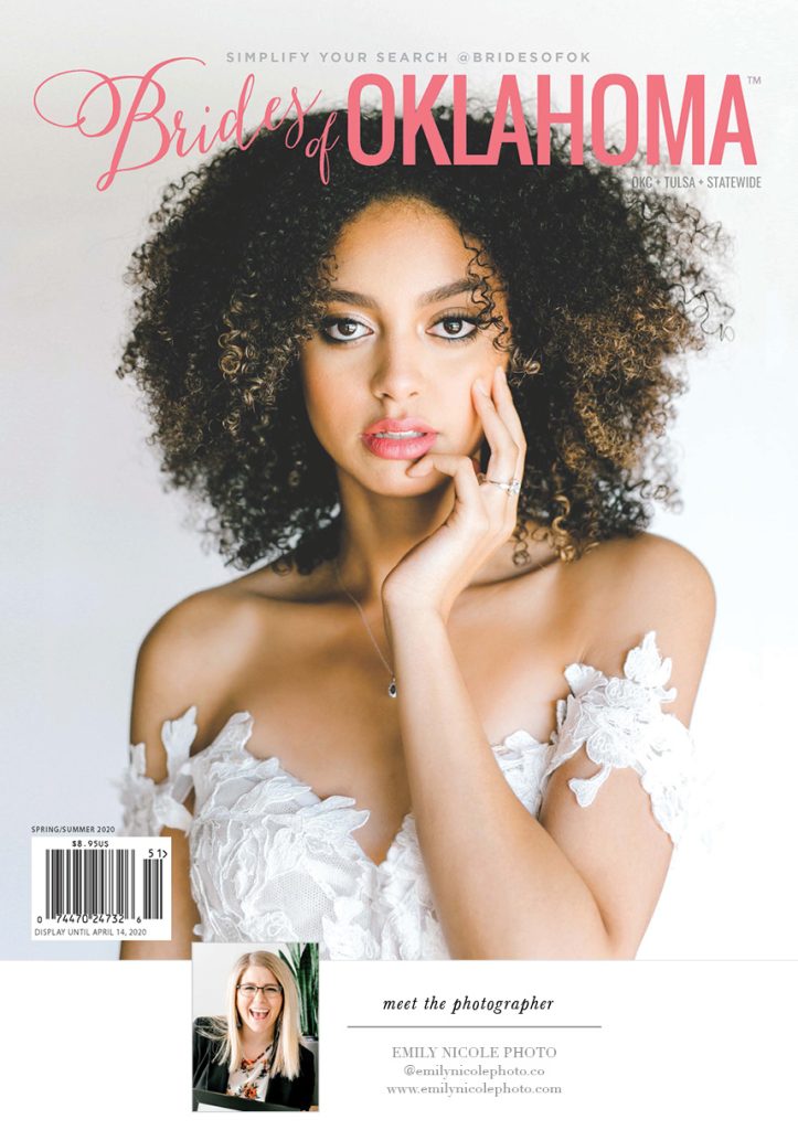 spring/summer 2020 magazine cover brides of oklahoma