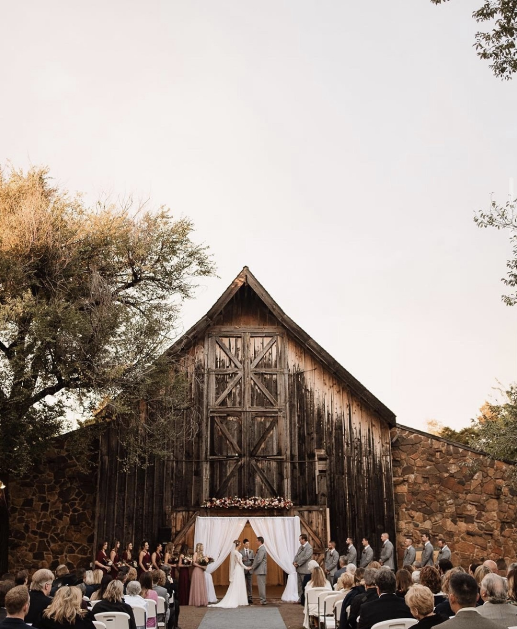 harn homestead winter wedding venue