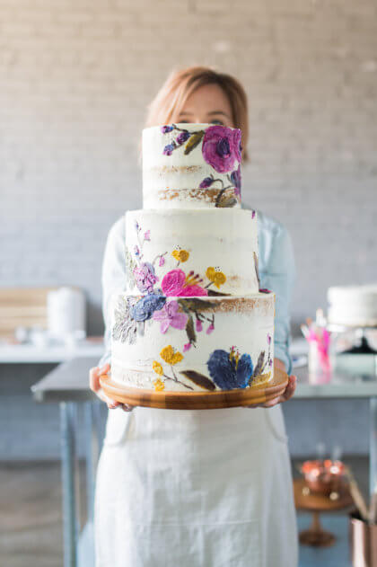 woodland romance wedding from malyn made featuring bold pink florals