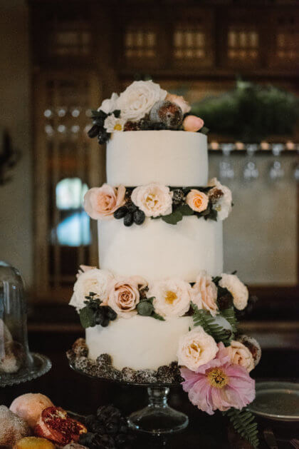 woodland romance wedding from malyn made featuring bold pink florals