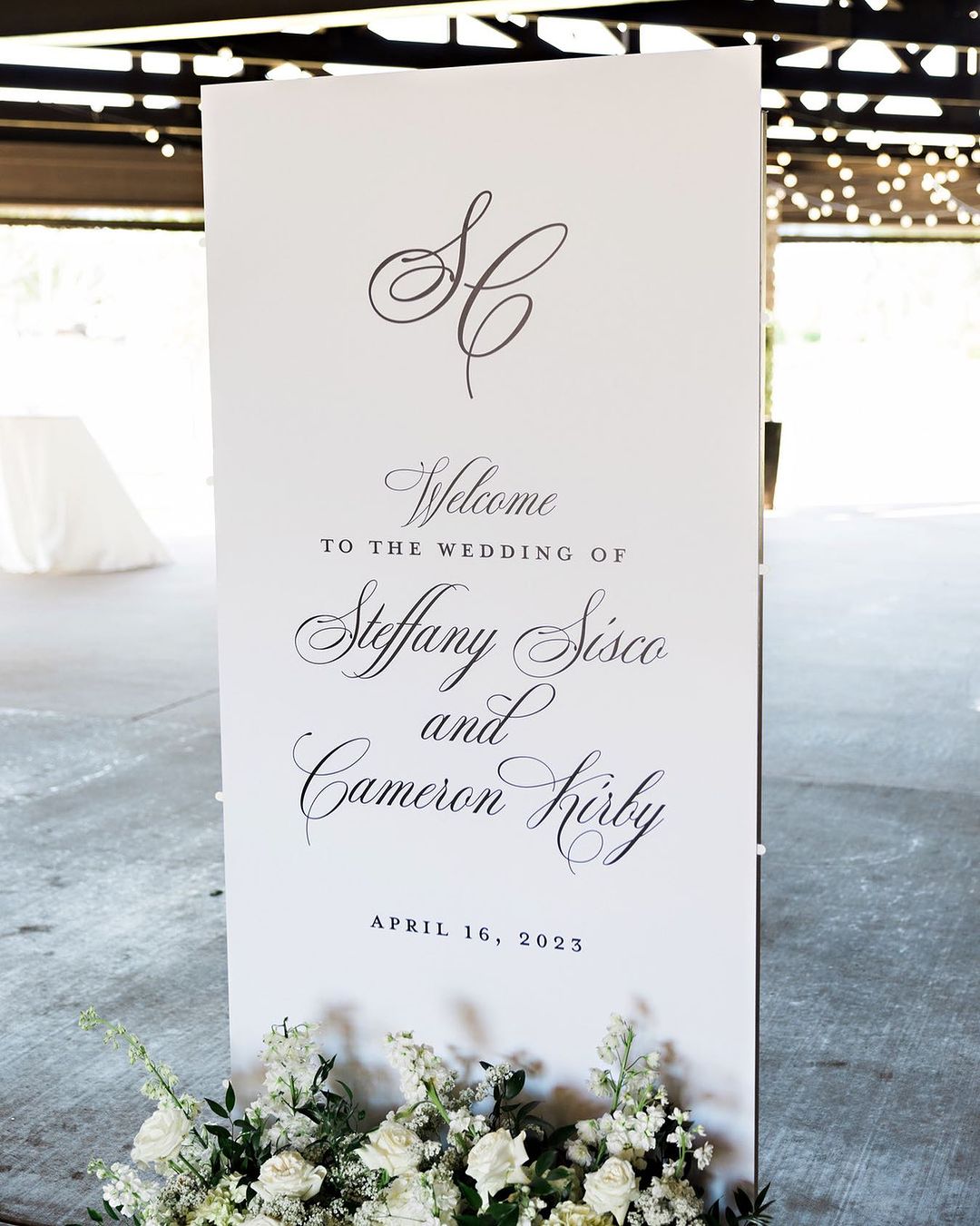 wedding day signage