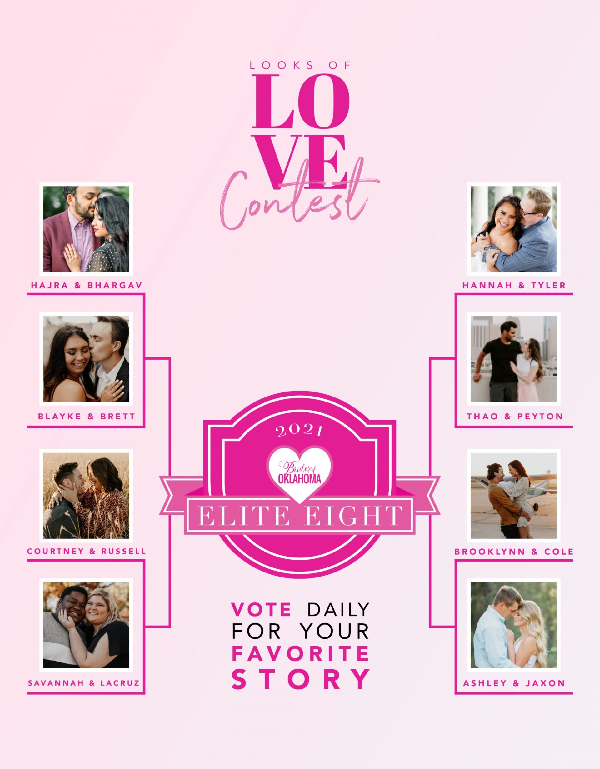 Looks of Love Contest 2021 – Cast your vote for our Elite 8 Finalists!