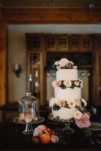 woodland romance wedding from malyn made featuring bold pink florals