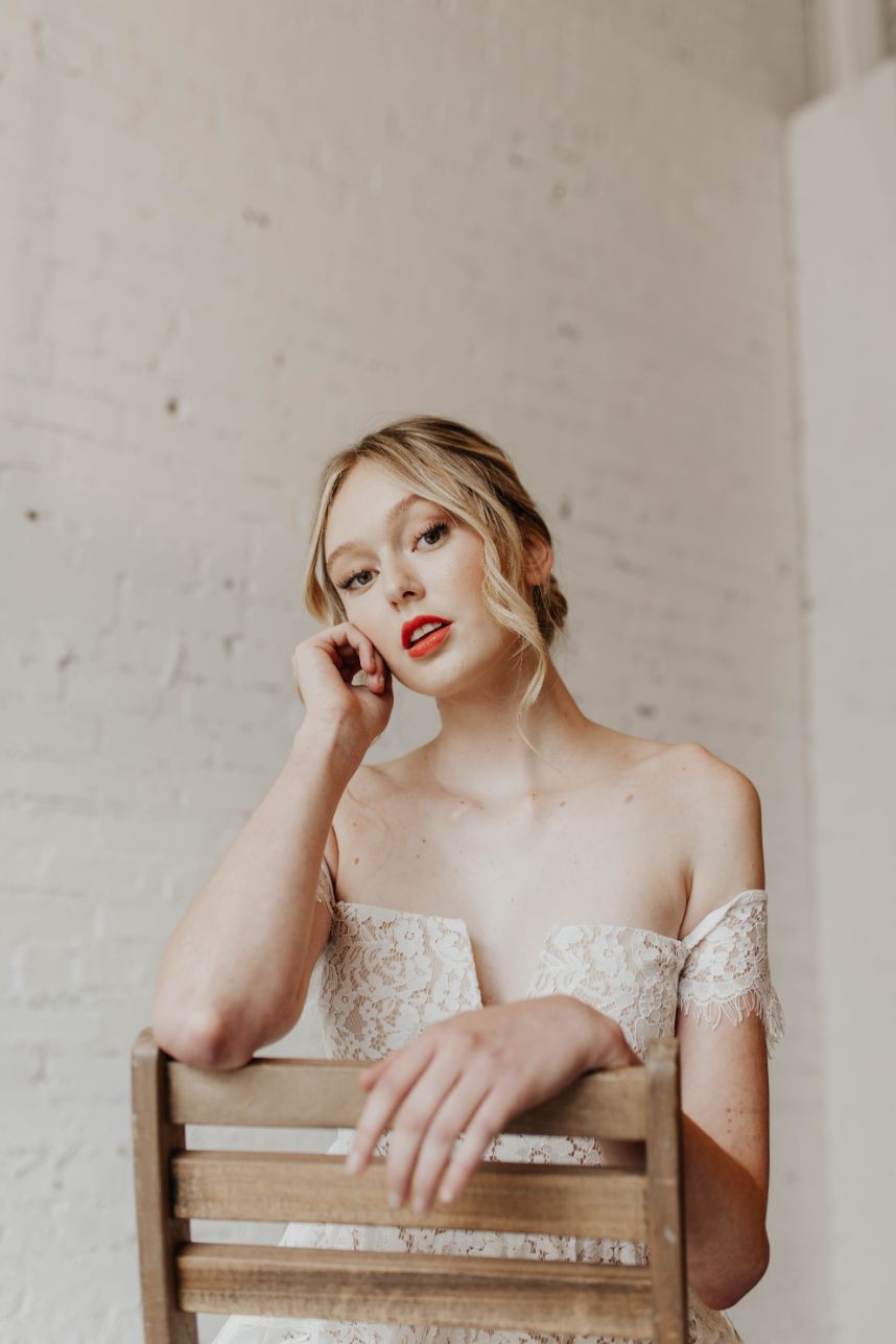 statement piece bridal look